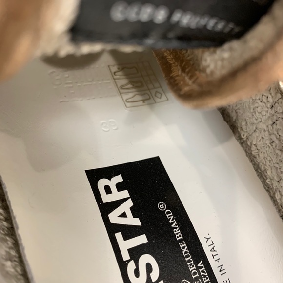 ⭐️Golden Goose Rose Gold Glitters Sneakers Size 39 (8.5-9 US) - Picture 9 of 16